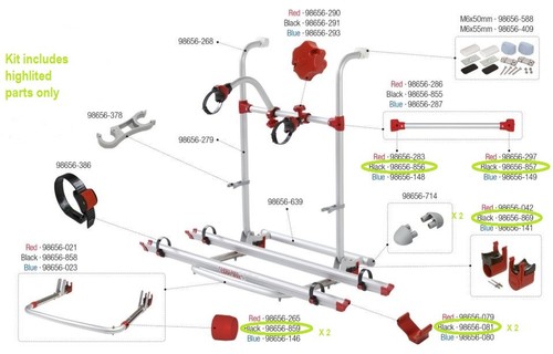 Fiamma vélo rack pro rechange - fiamma,