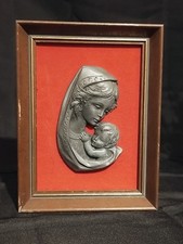 Virgin Tin Frame on Velvet Background
