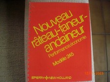NEW HOLLAND MODEL 245 RAKE FANEUR ADVERTISING BROCHURE