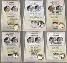 Medals 60 Years of Germany, 333 Silver Proof with Certificate, CHOICE (R12-1