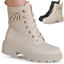 Bottes De Combat Biker Pour