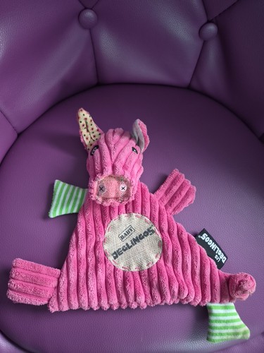 Doudou plat cochon rose - doudou,