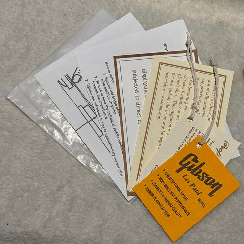 Gibson custom shop piece tag - 7,