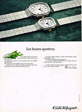 ADVERTISING 094 1980 EMILE PEQUIGNET Watch Collection HOURS SPORT