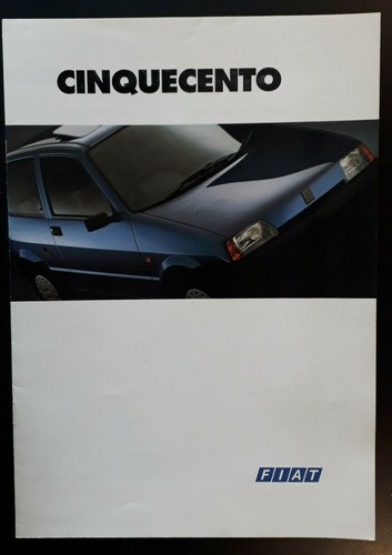 Fiat cinquecento brochure 1993 - fiat,