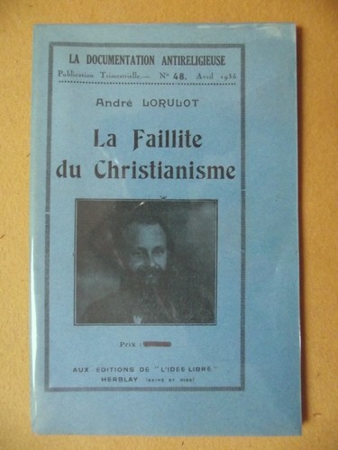 André lorulot faillite - la, du