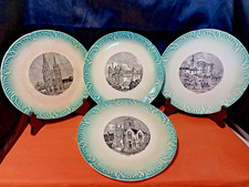 lot 4 assiettes barbotine