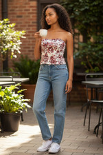 Beau bustier corset blanc à