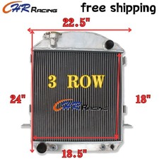 62mm 3 row Aluminum Radiator FOR Ford Model T Bucket Ford Engine 1917-1927 AT/MT