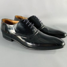 PS Par PAUL SMITH Taille 9,5 Chaussures Oxford En Cuir Noires À Lacets