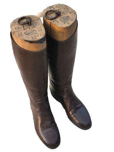 Bottes cuir fauve - cuir,