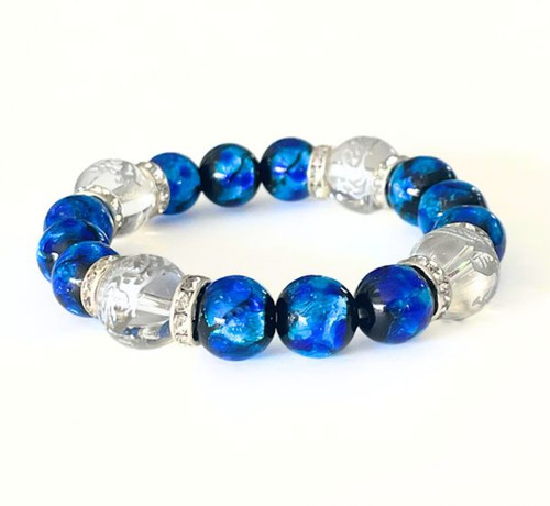 Bracelet verre sculpté - en,