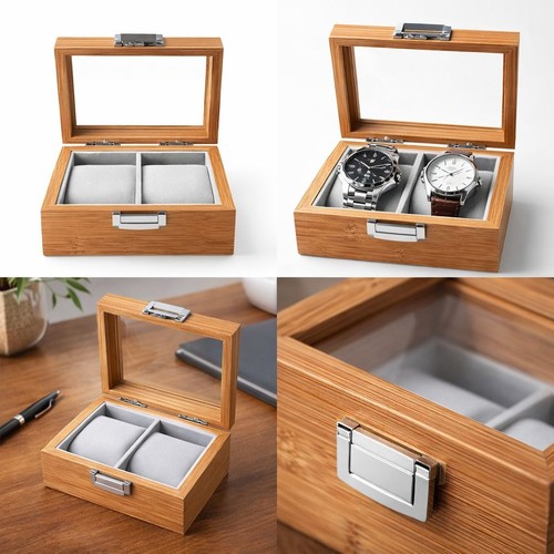Coffret montres bois - montres, –