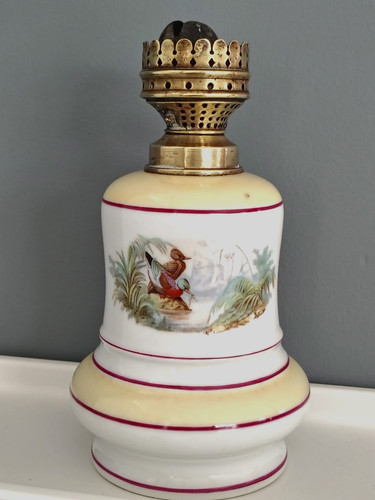 Ancien pied lampe à - de,