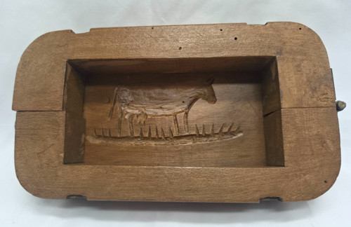 Ancien moule beurre bois - ancien,