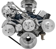 Small Block Ford 1978-1995 Serpentine System AC ALT Ford Mustang PS Billet 302