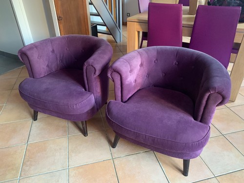 Fauteuils style crapaud - fauteuils,