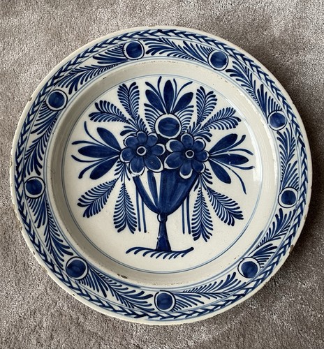 Delft plat faïence décor - plat, en