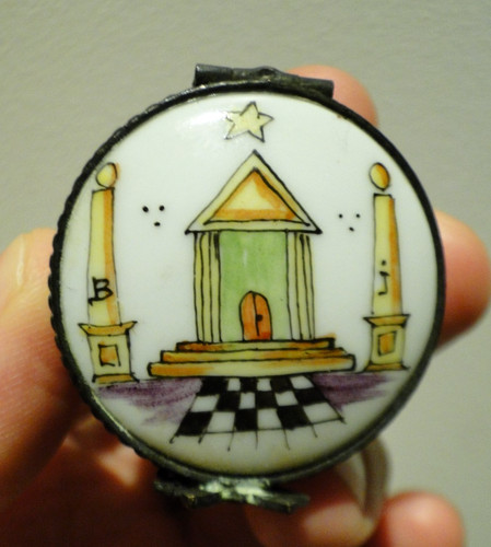 Boîte pilulier porcelaine - boÎte,