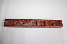 Antique Chocolate or Wooden Cookie Mold, Asian?