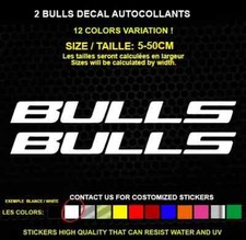2 BULLS autocollant  Véritable decal autocollant STICKERS  IMPERMÉABLE