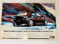 Original 1996 Peugeot 306 GTi-6 Magazine Advert Man Cave Wall Art Frame Ready
