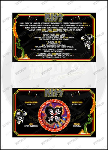 Bally kiss 1979 cartes - kiss,