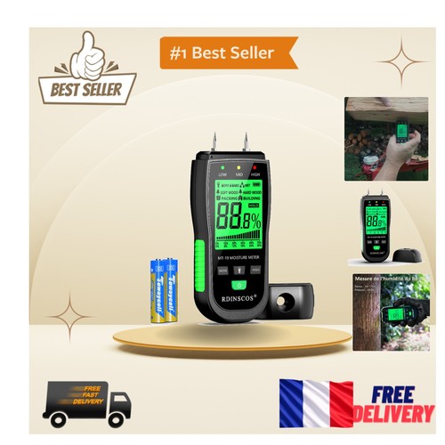 Testeur humidité lcd - d'humidité,