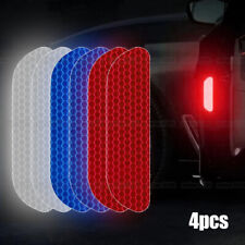 4pcs Reflective Tape Warning Safety Mark Car Door Stickers Car Accessories