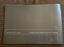 HALCRO LOGIC SIMPLY ASTONISHING HOME THEATER AUDIOPHILE BROCHURE MANUAL RARE AD