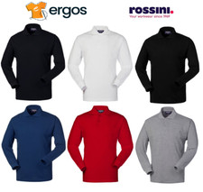 Rossini Polo TIGER Knit Long Sleeve Shirt 100% Cotton Men's Buttons HH175