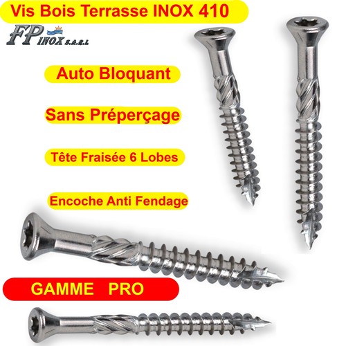 Vis terrasses inox 410 - vis,