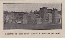 1923 -- WOOD RESERVE FOR MUSTRY CRATES MOORS 3G114