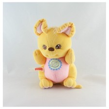 Doudou hochet souris jaune rose FISHER PRICE - 9094