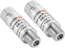 2x Parasurtenseur antenne satellite (Protection Adaptateur F fiche/prise)