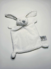 Doudou Plat Lapin Blanc Nez