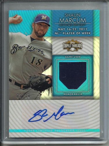 Shaun marcum 2012 topps - shaun, triple