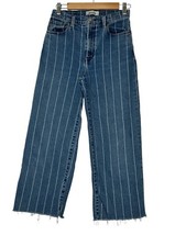 ETICA Wide Leg Jeans Women Size 26 Blue Classic Modern