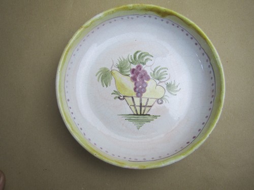 Assiette creuse signee midas - assiette,