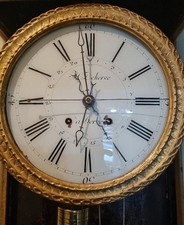 Régulateur complication Deherve XVIIIe pendule horloge uhr reloj regulator clock