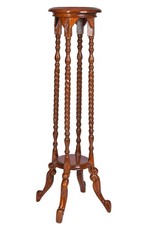 Table De Fleurs En Acajou Antique Support De Fleurs En Bois Massif Socle Neuf