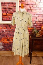Robe Vintage Orig 40s Jaune