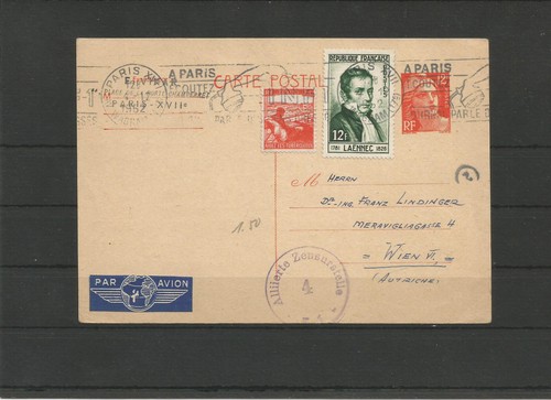 France entier postal 885 cp1 - postal, +