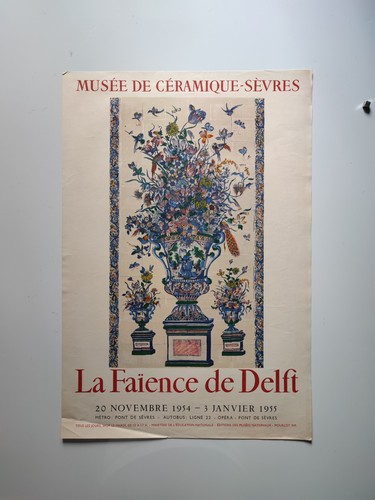 Faïence delft affiche - faïence, de