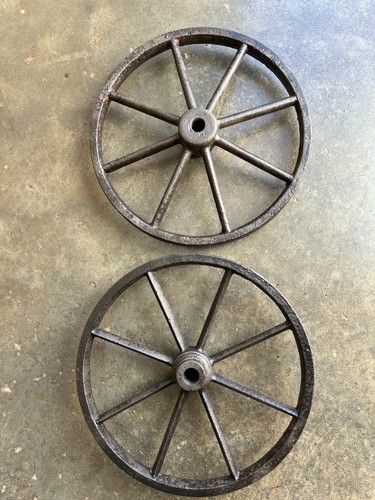 Roues charette en - roues, fer