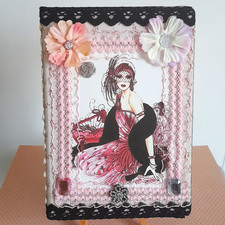 Carnet shabby chic fait main