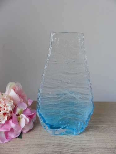 Grand vase verre bicolore - en,