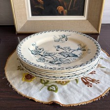 6 Assiettes plates Faience de