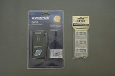 Olympus S600 Pearlcorder Micro Cassette Recorder Dictaphone NEW 3 Cassettes