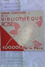 Advertising sheet "grand contest of the pink library" (1932)
